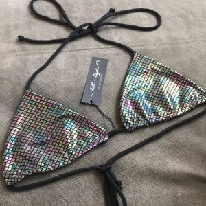 Lali + Layla bikini swim top toxic mermaid suit